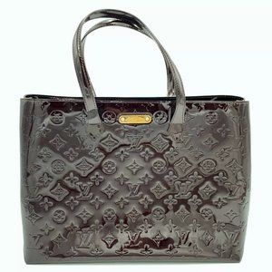 Louis Vuitton Wilshire MM Amarante Vernis Monogram Leather